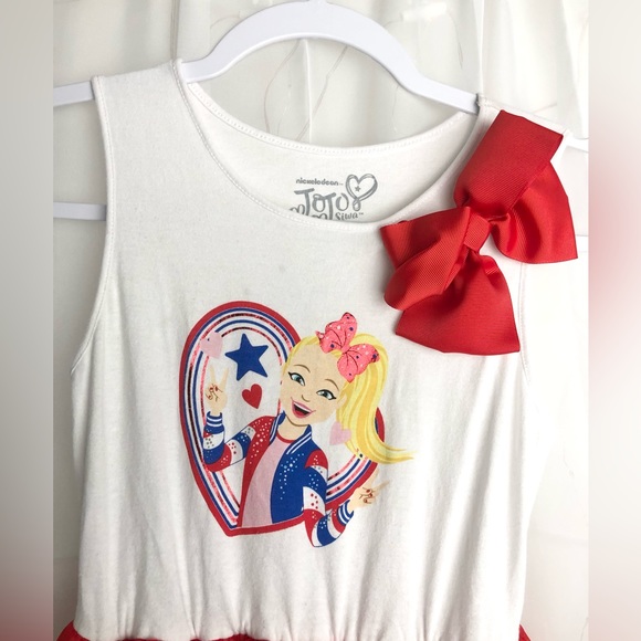 Girls' JoJo Siwa Americana Tutu Dress - Red/White/Blue XL 2022 - Picture 6 of 11